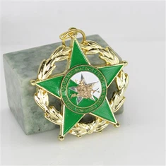 Pentagram-medaljer i gull